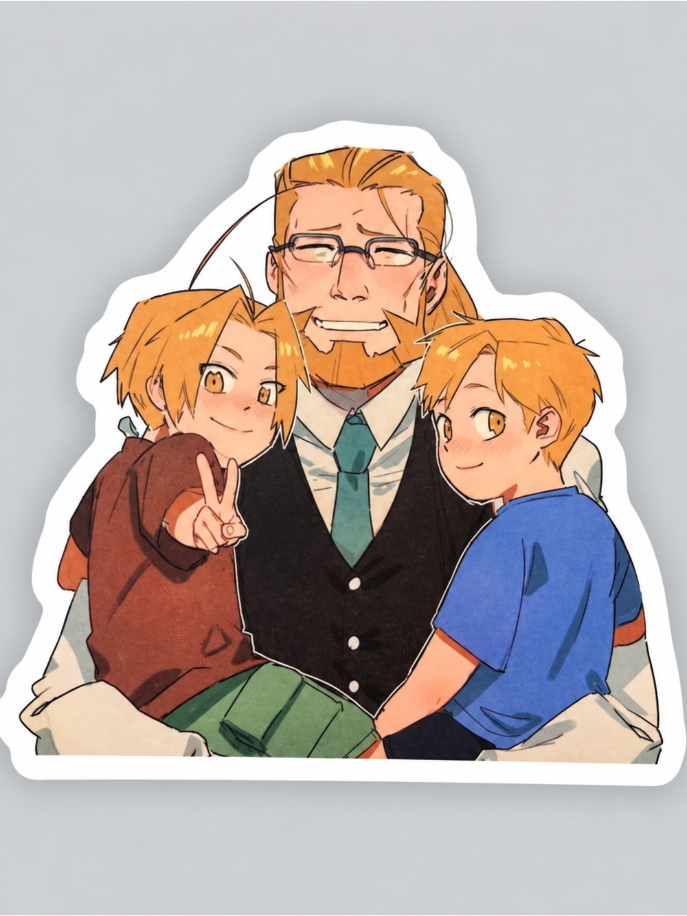 Van Hohenheim Edward & Alphonse | Fullmetal Alchemist Sticker | 5/$10